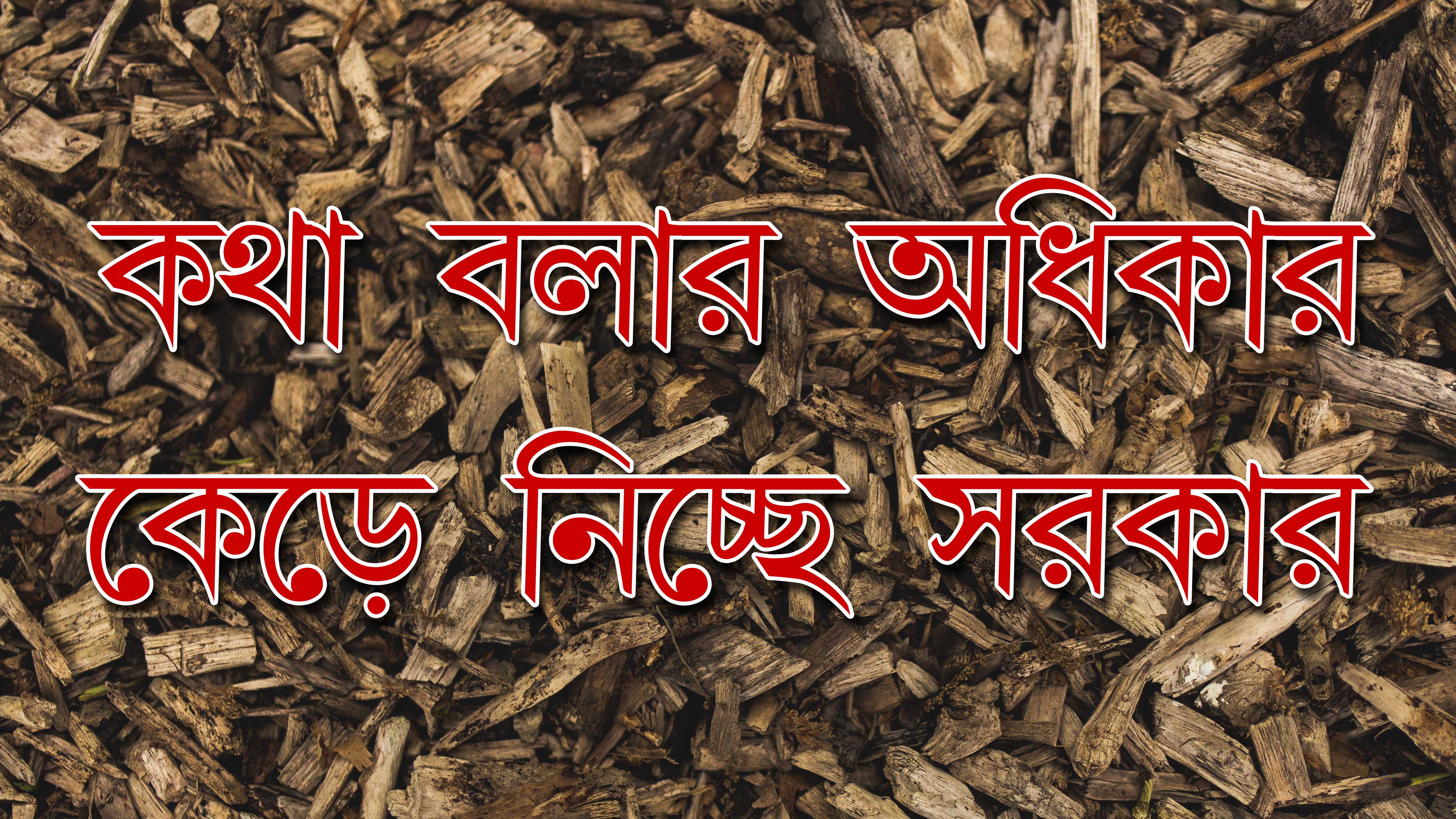 কথা বলার অধিকার কেড়ে নিচ্ছে সরকার